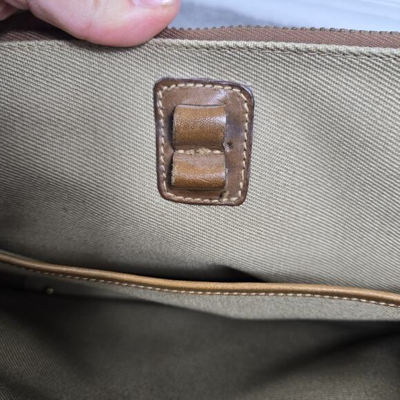 Vintage MARLEY HODGSON Ghurka The Runabout No 9 leather canvas TOTE / HAND BAG - Picture 6 of 16